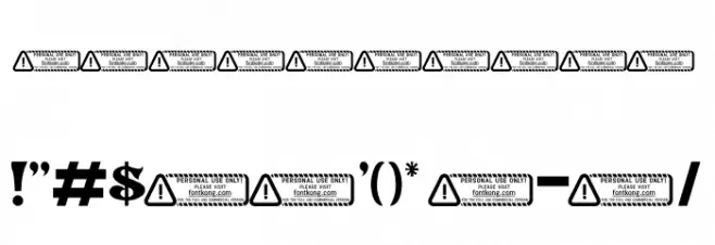 Monic PERSONAL USE ONLY! Font OTHER CHARS