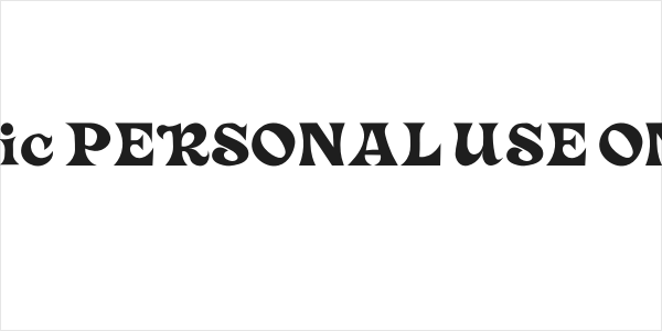 Monic PERSONAL USE ONLY! Logo