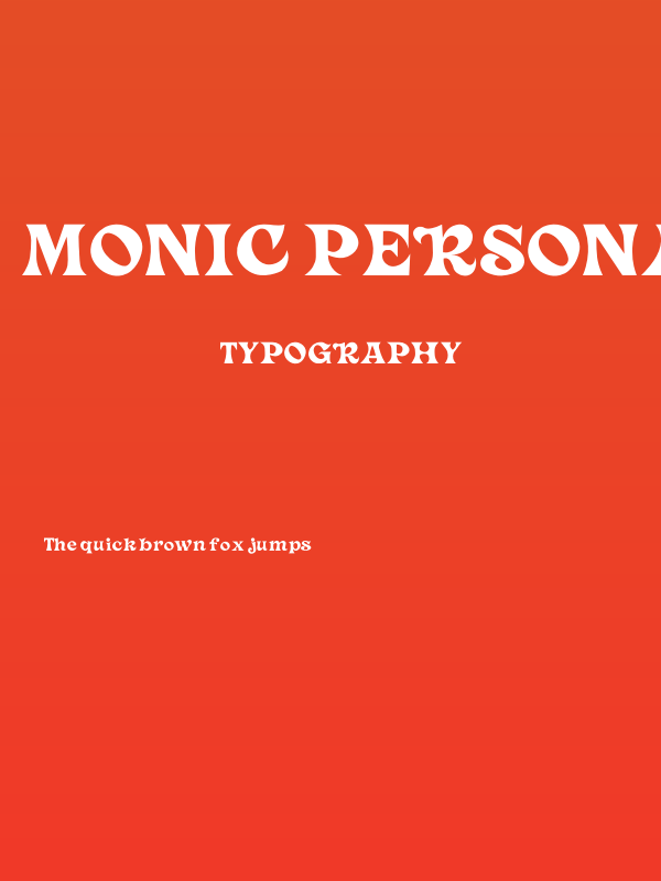 Monic PERSONAL USE ONLY! Poster