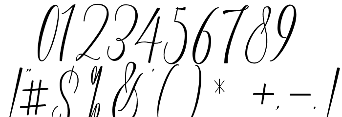 Monica Free Font OTHER CHARS