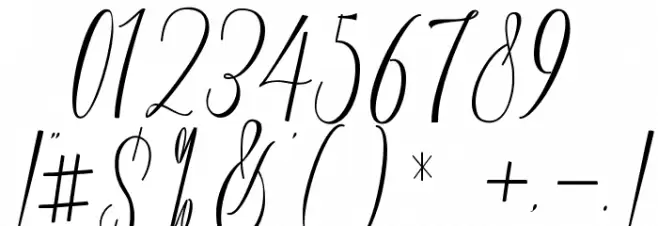 Monica Free Font OTHER CHARS