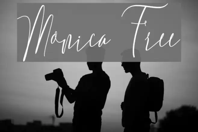 Monica Free Font examples