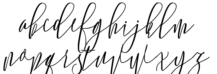 Monica Free Font LOWERCASE