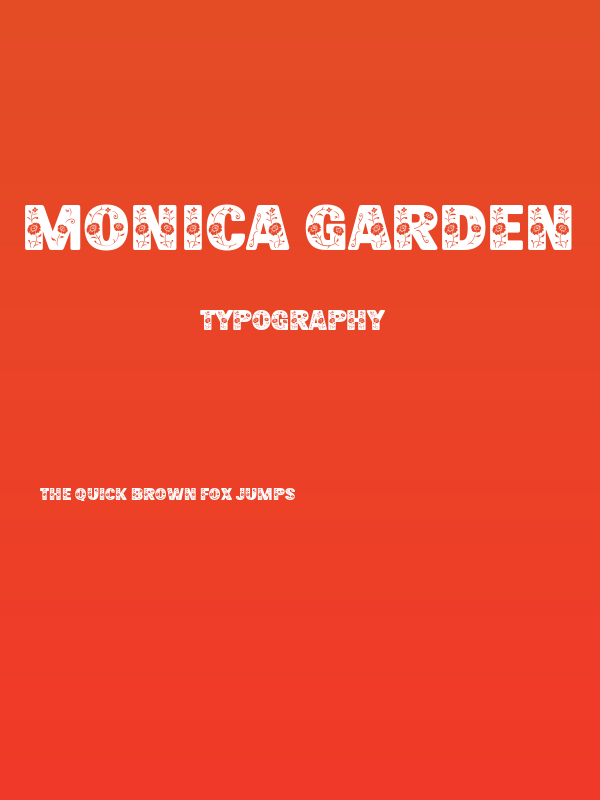 Monica Garden Poster