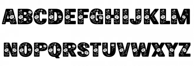 Monica Garden फ़ॉन्ट लोअरकेस