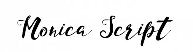 Monica Script  Frei Schriftart Herunterladen