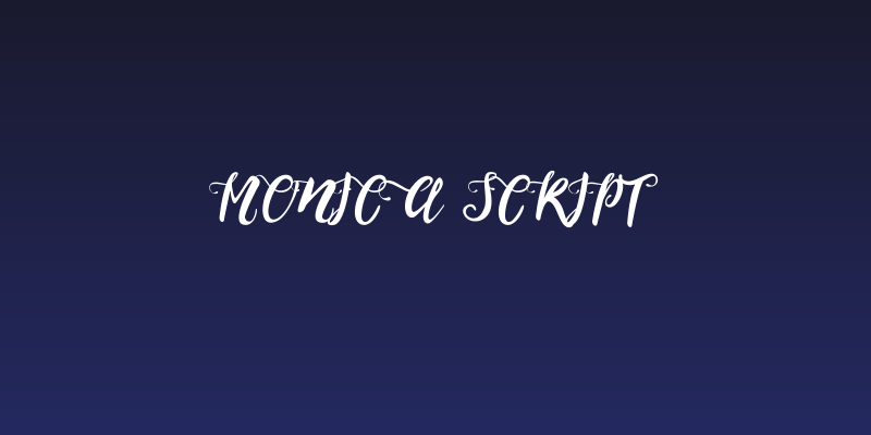 Monica Script Social Header