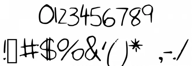 MonicaGalaxy Font OTHER CHARS