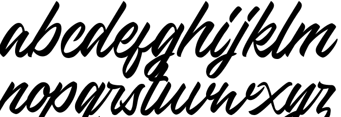 MonicaScriptDEMO Font LOWERCASE