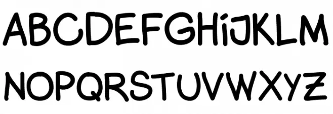 Monicacomic Schriftart Groß