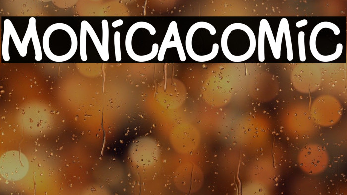 Monicacomic Шрифта examples