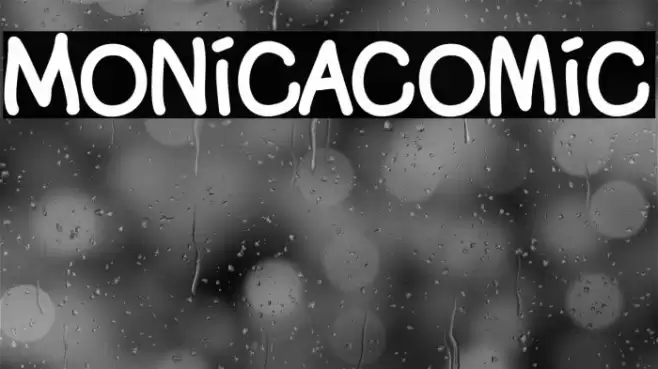 Monicacomic Font examples