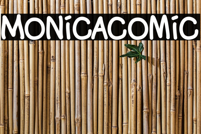 Monicacomic Шрифта examples