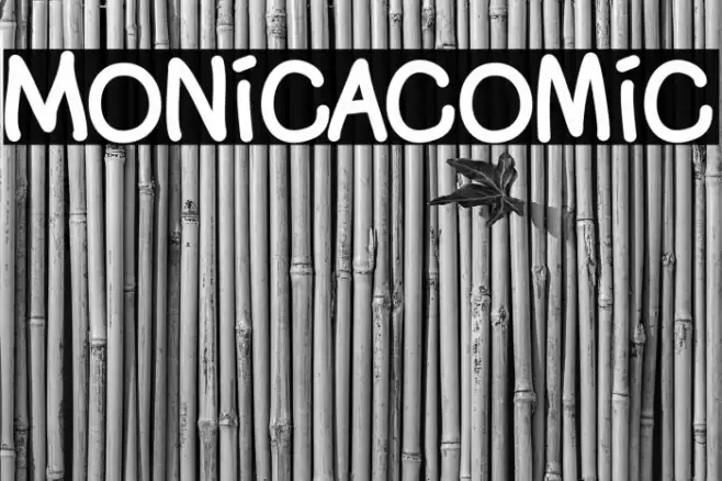 Monicacomic Font examples