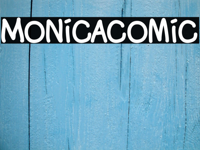 Monicacomic Шрифта examples