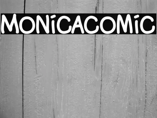 Monicacomic Font examples