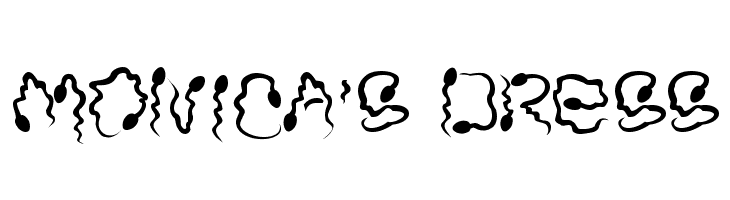 Monica's Dress Font