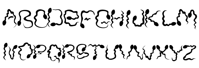 Monica's Dress Font LOWERCASE