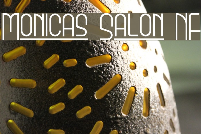 Monicas Salon NF Schriftart examples