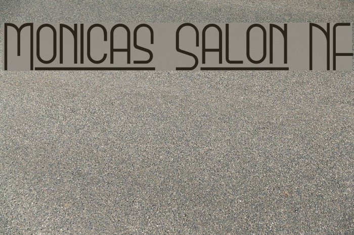 Monicas Salon NF Schriftart examples