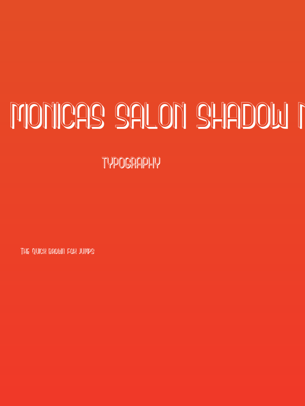Monicas Salon Shadow NF Poster