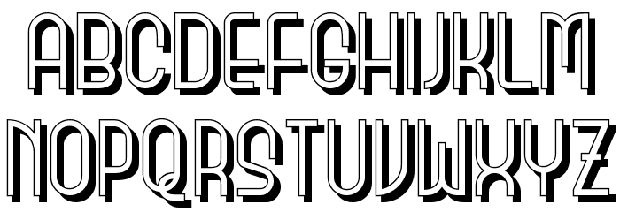 Monicas Salon Shadow NF Font LOWERCASE
