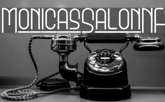 MonicasSalonNF Font examples
