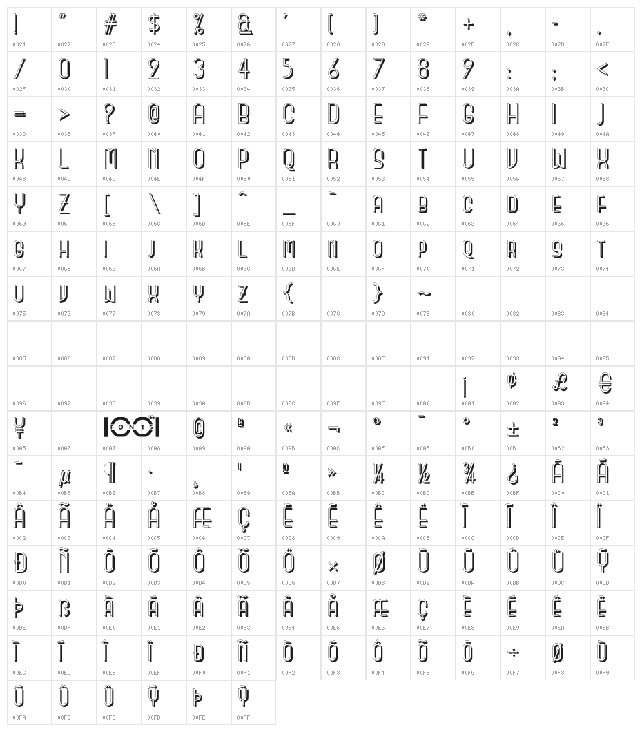 MonicasSalonShadowNF Character Map