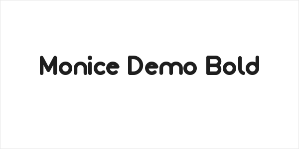 Monice Demo Bold Logo
