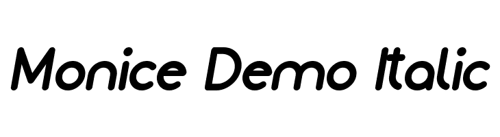 Monice Demo Italic  フリーフォントのダウンロード