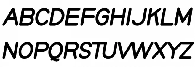 Monice Demo Italic Schriftart Groß