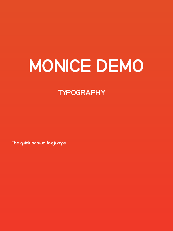 Monice Demo Poster