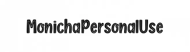 MonichaPersonalUse  font caratteri gratis