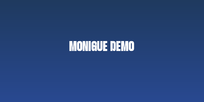Monigue DEMO Social Header