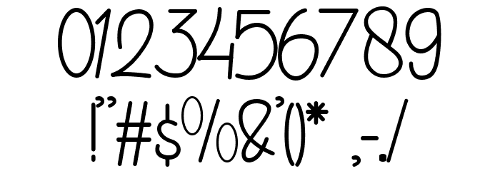 Monik Aprilia Font OTHER CHARS