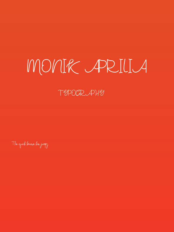 Monik Aprilia Poster