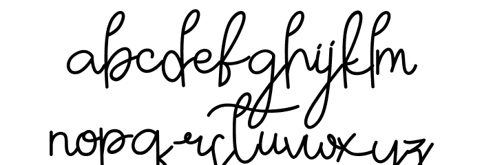 Monik Aprilia Font LOWERCASE