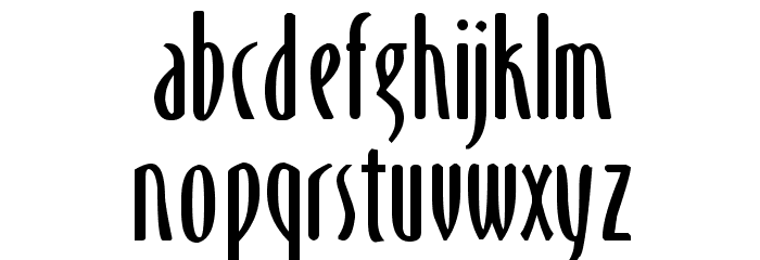 Monika Bold Font LOWERCASE
