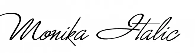 Monika Italic  font caratteri gratis