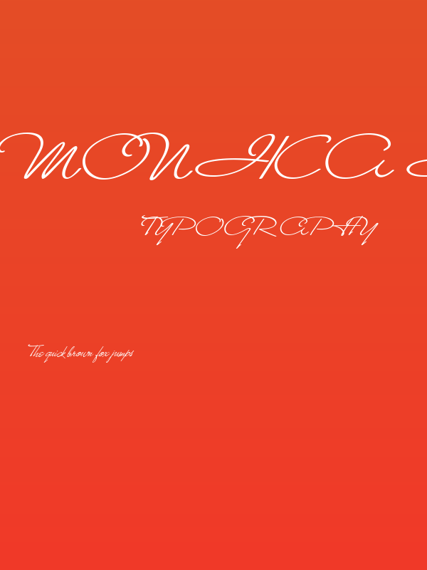 Monika Italic Poster