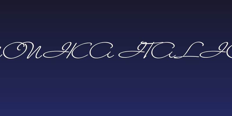 Monika Italic Social Header