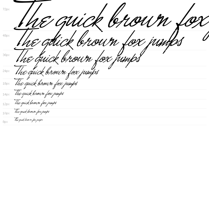 Monika Italic Waterfall