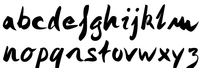Monika Monika Font LOWERCASE