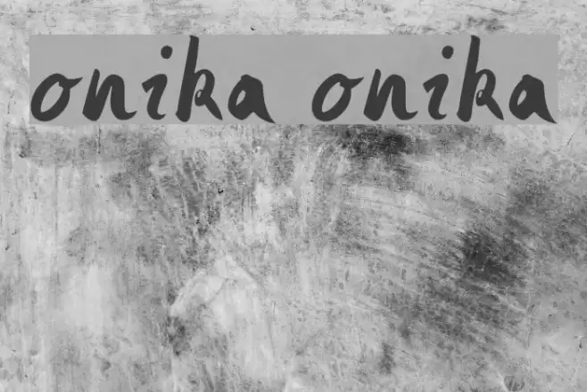 Monika Monika Font examples