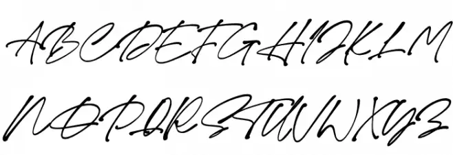 Monita Signature PERSONAL USE Bold Italic フォント 大文字