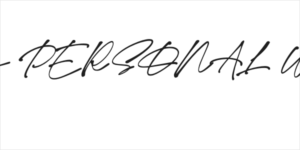 Monita Signature PERSONAL USE Bold Italic Logo