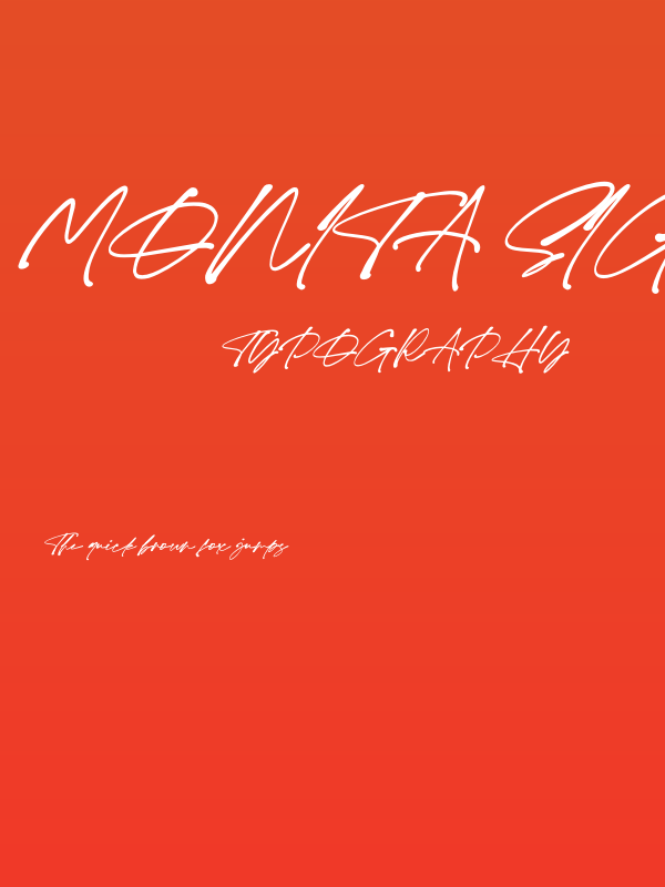 Monita Signature PERSONAL USE Bold Italic Poster