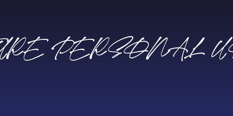 Monita Signature PERSONAL USE Bold Italic Social Header