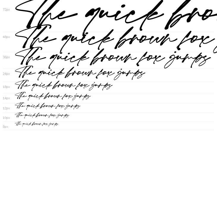 Monita Signature PERSONAL USE Bold Italic Waterfall