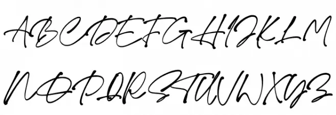Monita Signature PERSONAL USE Bold Fonte MAIÚSCULAS